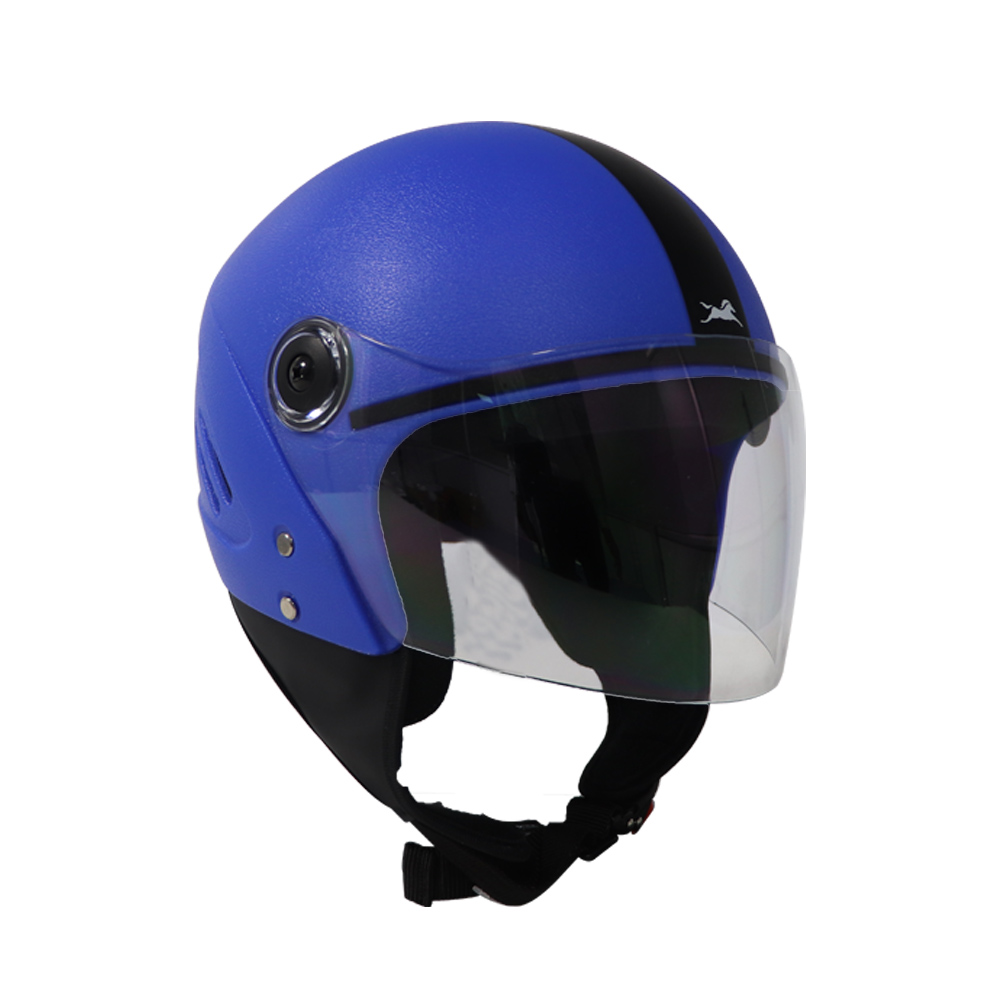 TVS Helmet Half Face Black Eco Blue