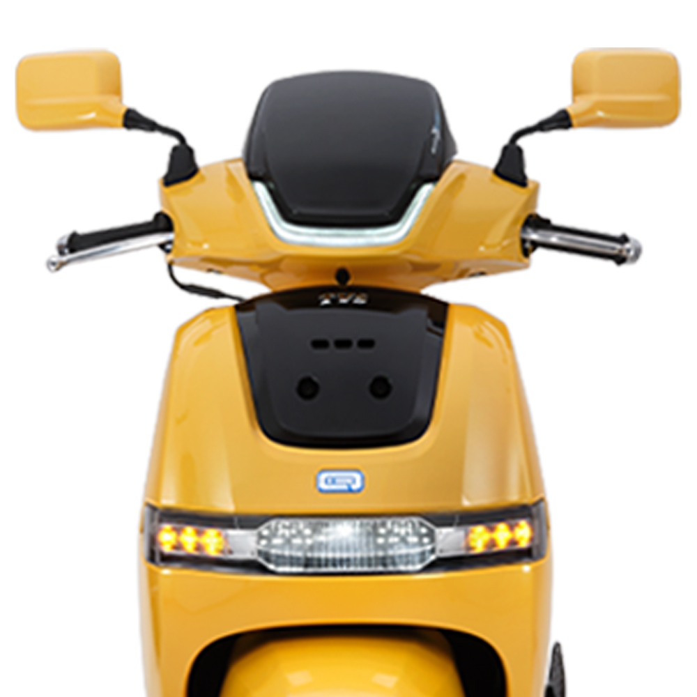 LUCID YELLOW- IQUBE Coloured mirror - TVS Motor Company