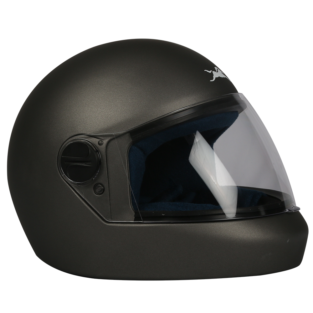 TVS Sil Met JL Full Face Helmet (Color: Grey) | ISI & DOT Certified | Superior Safety, Comfort, and Style for Every Ride