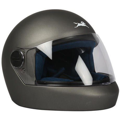 TVS Sil Met JL Full Face Helmet (Color: Grey) | ISI & DOT Certified | Superior Safety, Comfort, and Style for Every Ride