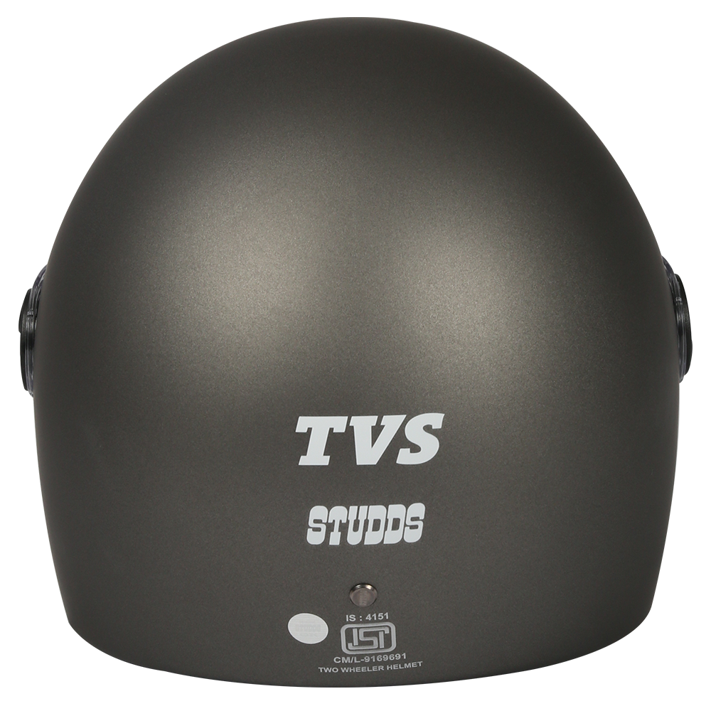 TVS Sil Met JL Full Face Helmet (Color: Grey) | ISI & DOT Certified | Superior Safety, Comfort, and Style for Every Ride