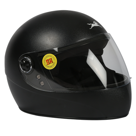 TVS Helmet Full Face Motorbike Helmet (Black)