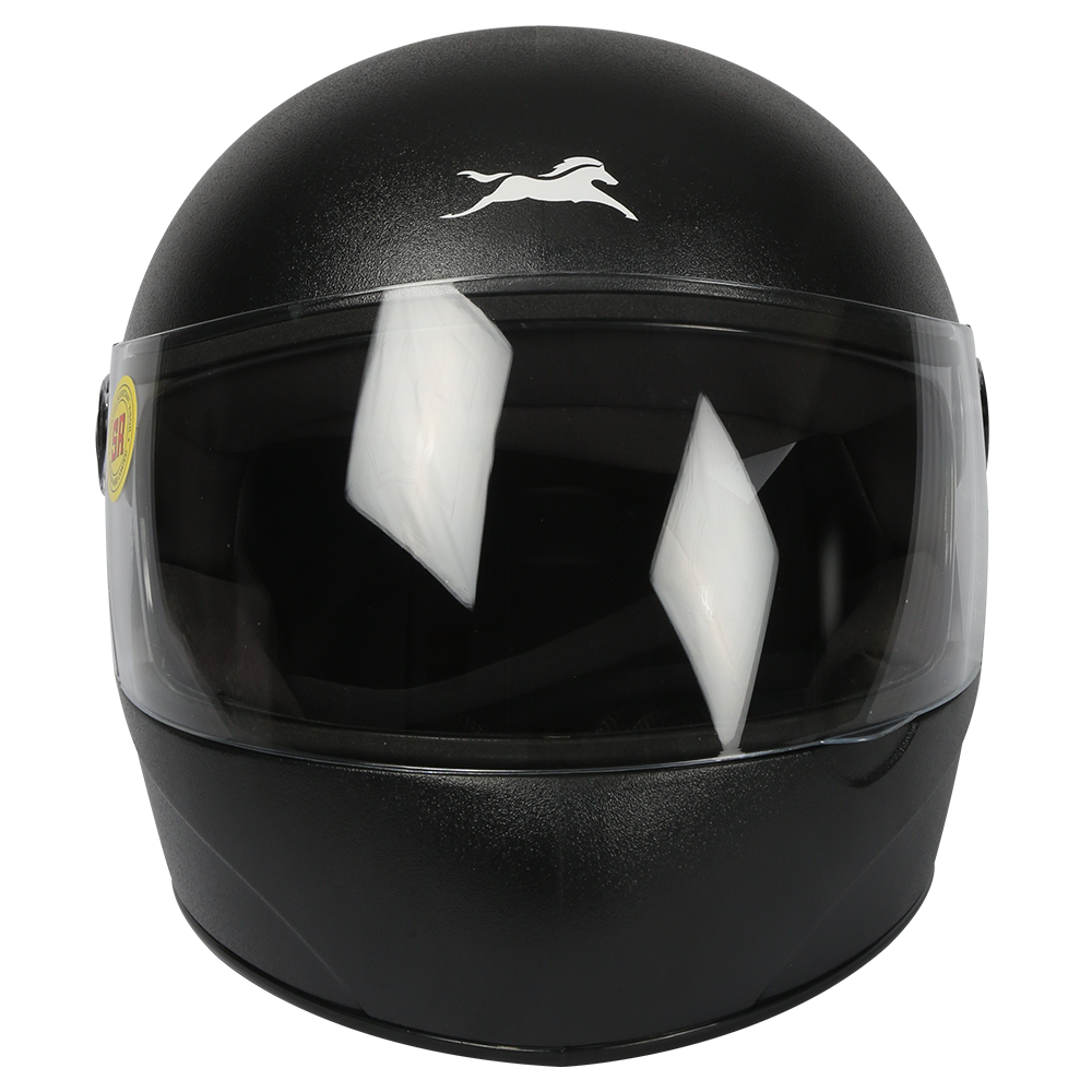  TVS Helmet Full Face Motorbike Helmet (Black)
