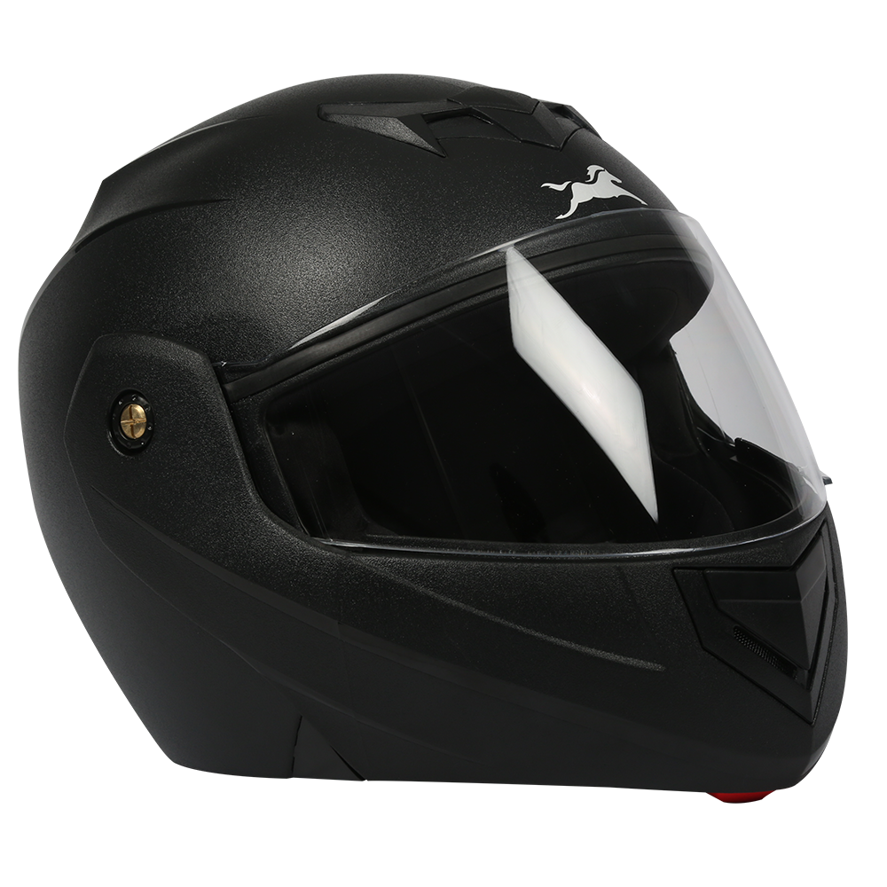 TVS Helmet Full Face Motorbike Helmet (Black-JM)