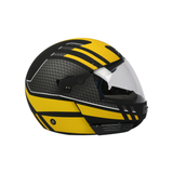 TVS Helmet Full Face Ninja Motorbike Helmet (Yellow and Black)