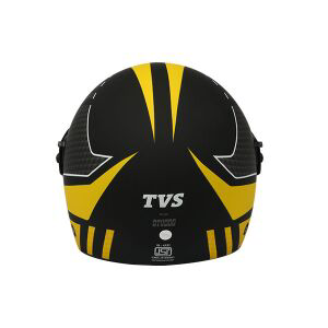 TVS Helmet Full Face Ninja Motorbike Helmet (Yellow and Black)