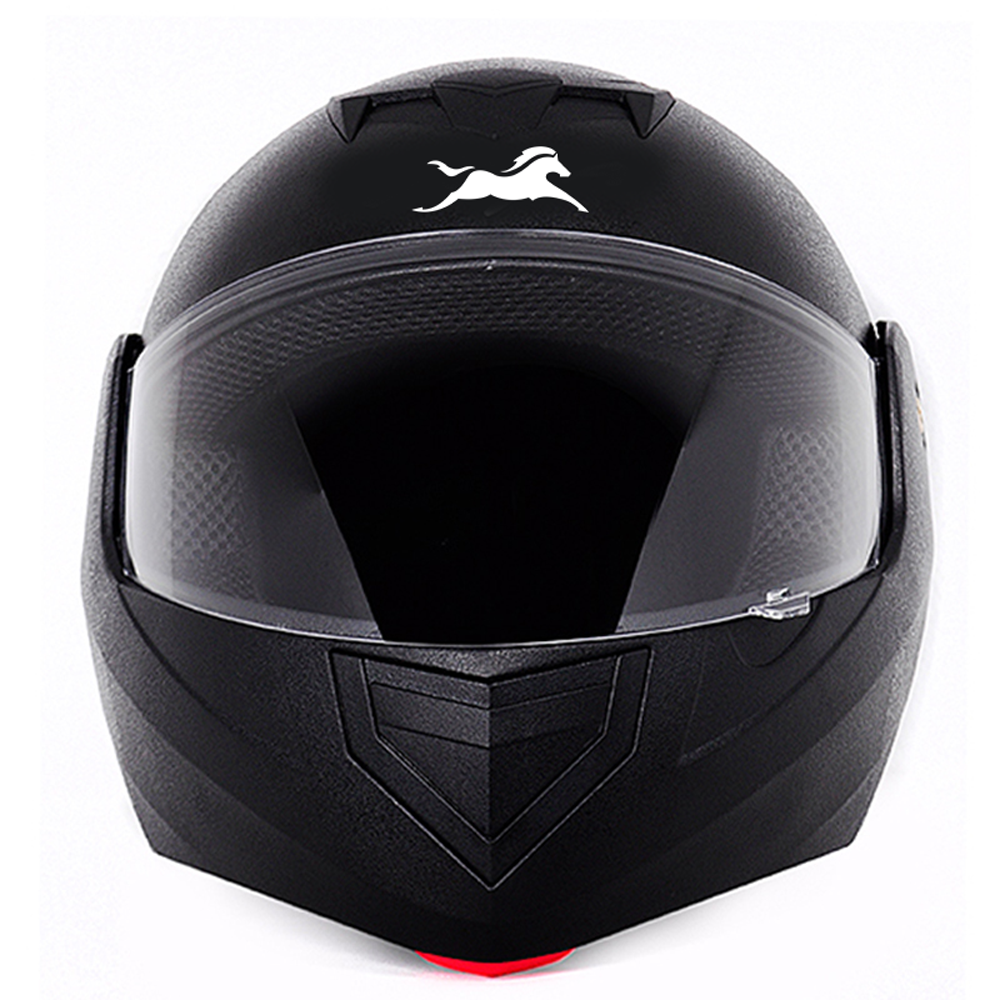 TVS Crux Flip-up Helmet Black | 1 Mouth Vent & 2 Top Vent