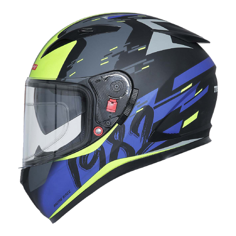 TVS Racing Dual Visor Helmet for Men Anti Fog Pin Lock