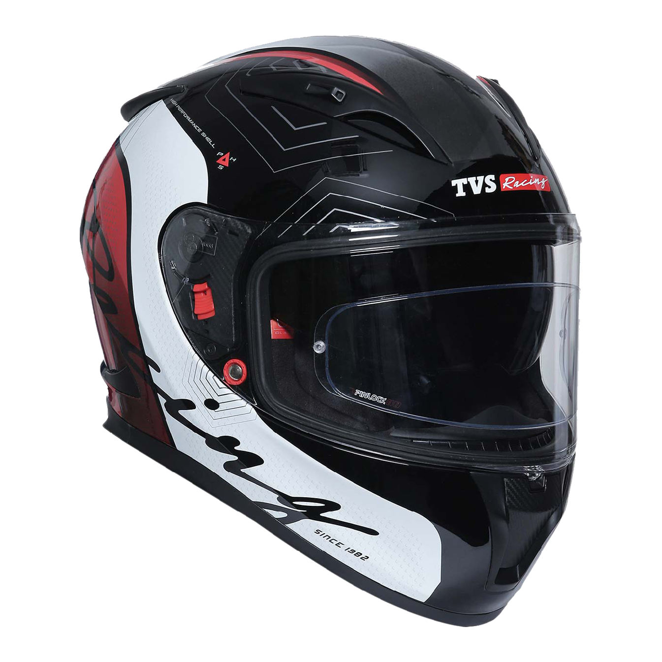 TVS Racing Dual Visor Helmet for Men Anti Fog Pin Lock