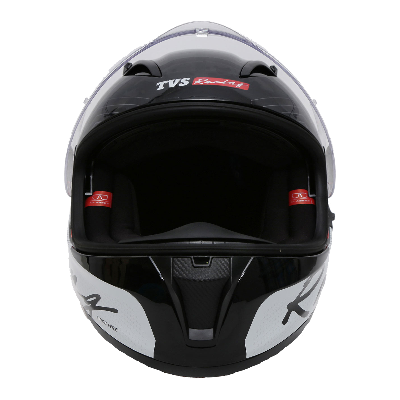  TVS Racing Helmet for Men – Anti-Fog Pin-Lock, Aerodynamic Design & DOT/ISI/ECE Certified – Premium Bike Helmet with Secure Fastening (Red & White)