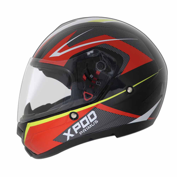 TVS XPOD Primus Helmet for Men- ISI Certified, EPS Impact Absorption, Quick Release Strap – Premium Bike Helmet for Safety & Comfort (Red)