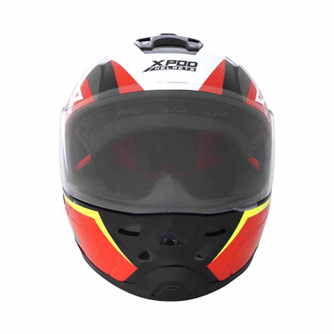 TVS XPOD Primus Helmet for Men- ISI Certified, EPS Impact Absorption, Quick Release Strap – Premium Bike Helmet for Safety & Comfort (Red)