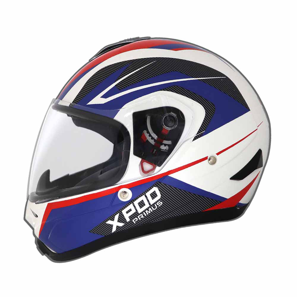  TVS XPOD Primus Helmet for Men- ISI Certified, EPS Impact Absorption, Quick Release Strap – Premium Bike Helmet for Safety & Comfort (Blue)