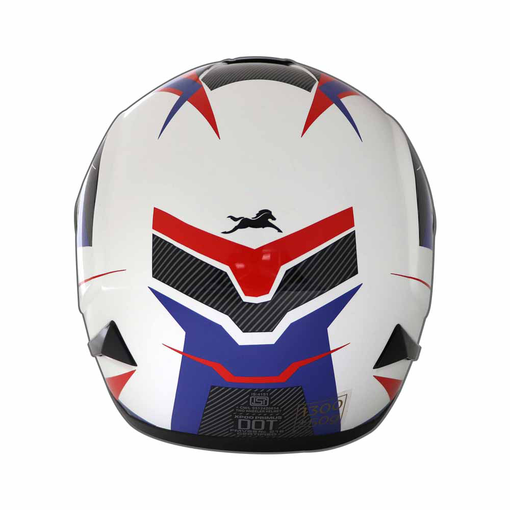 TVS XPOD Primus Single Visor Blue – Bold Design, Total Safety