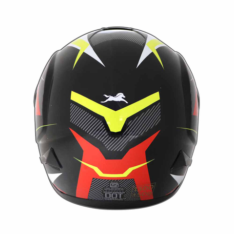 TVS XPOD Primus Helmet for Men- Dual Visor, ISI Certified, EPS Impact Absorption, – Premium Bike Helmet for Safety & Comfort (Red)