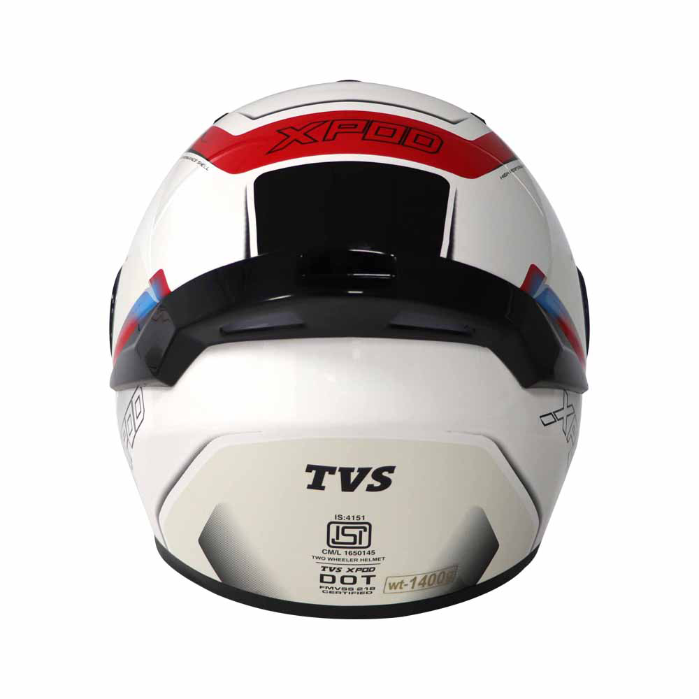 TVS XPOD Aerodynamic Helmet for Men ISI Certified Ultrawide