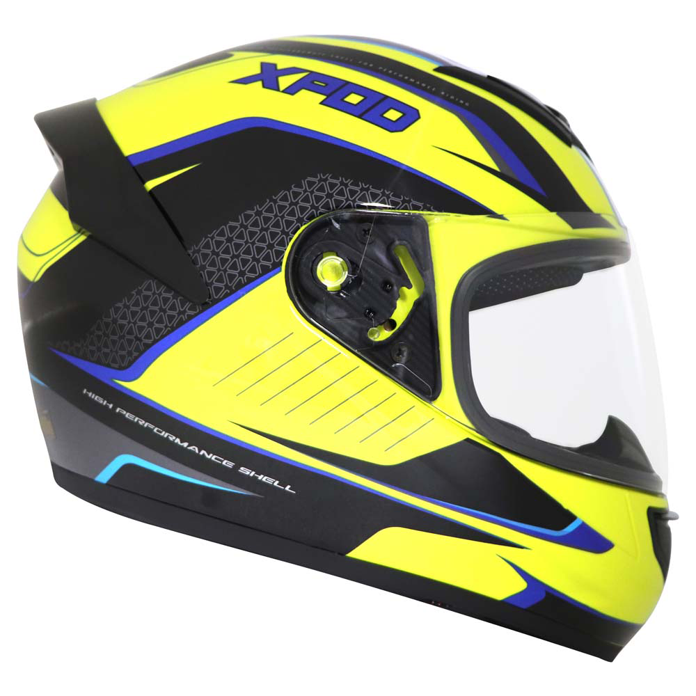 TVS XPOD Aerodynamic Helmet for Men ISI Certified, Ultrawide Visor
