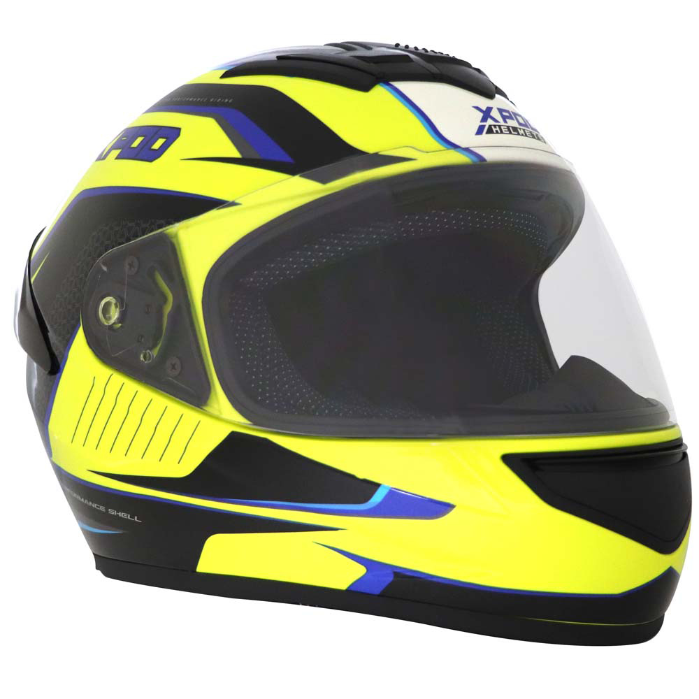 TVS XPOD Aerodynamic Helmet for Men ISI Certified, Ultrawide Visor