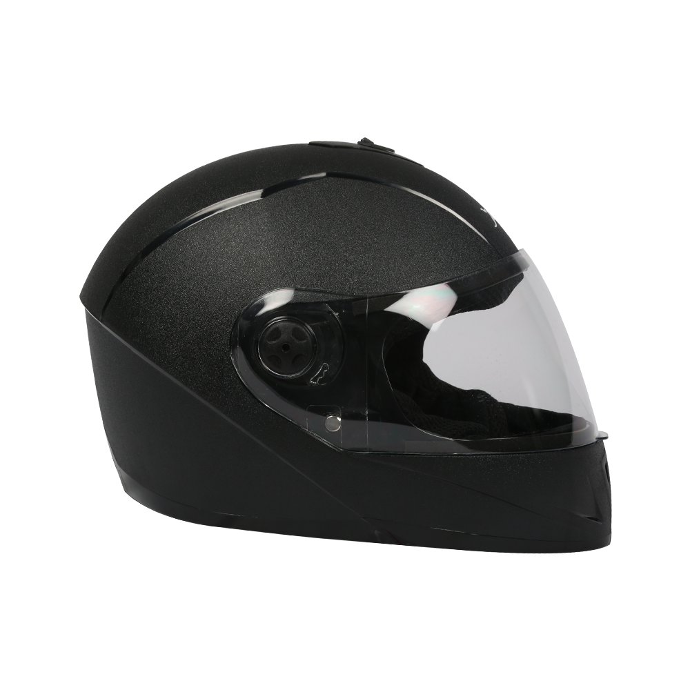 TVS Black Motorbike Helmet – Durable Protection for Riders