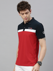 TVS Racing Polo T Shirt Polyester Blue Red (Blue Red)