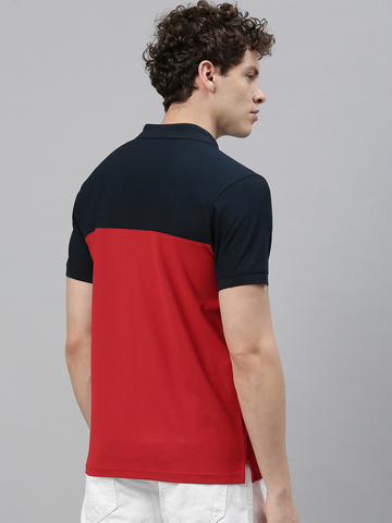 TVS Racing Polo T Shirt Polyester Blue Red (Blue Red)