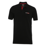 TVS Racing Polo Neck Cotton T Shirt, Color: Black