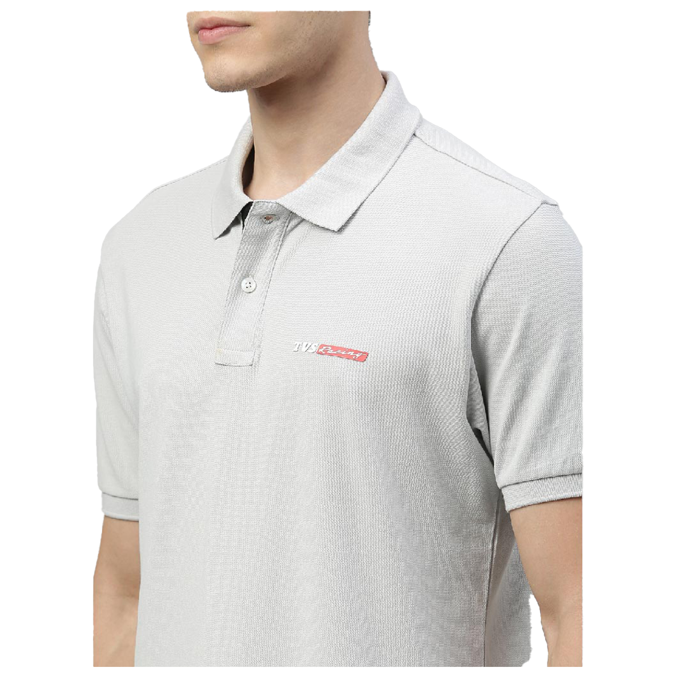  TVS Racing Polo T Shirt Cotton (Grey)
