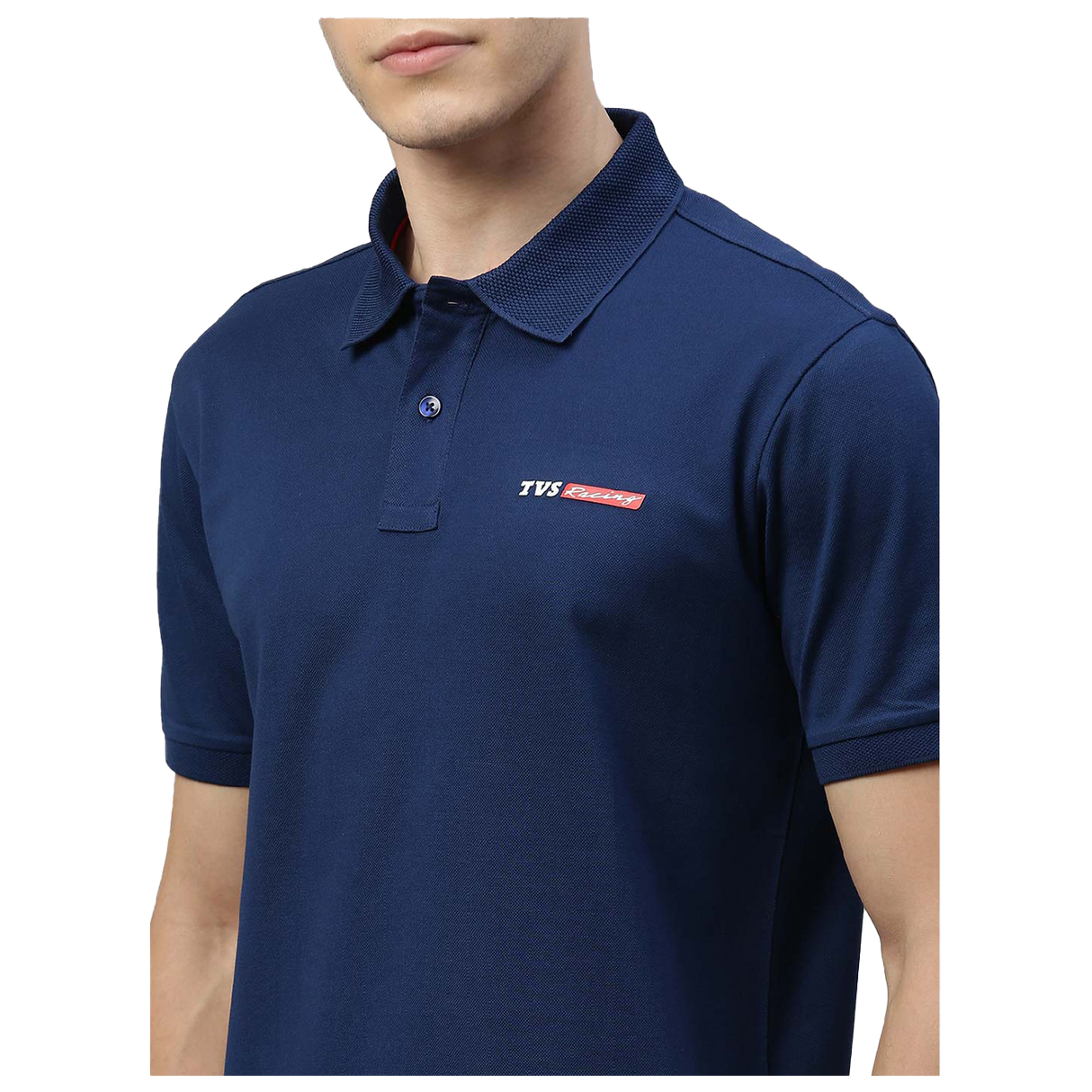 TVS Racing Polo T Shirt Cotton (Ink Blue)