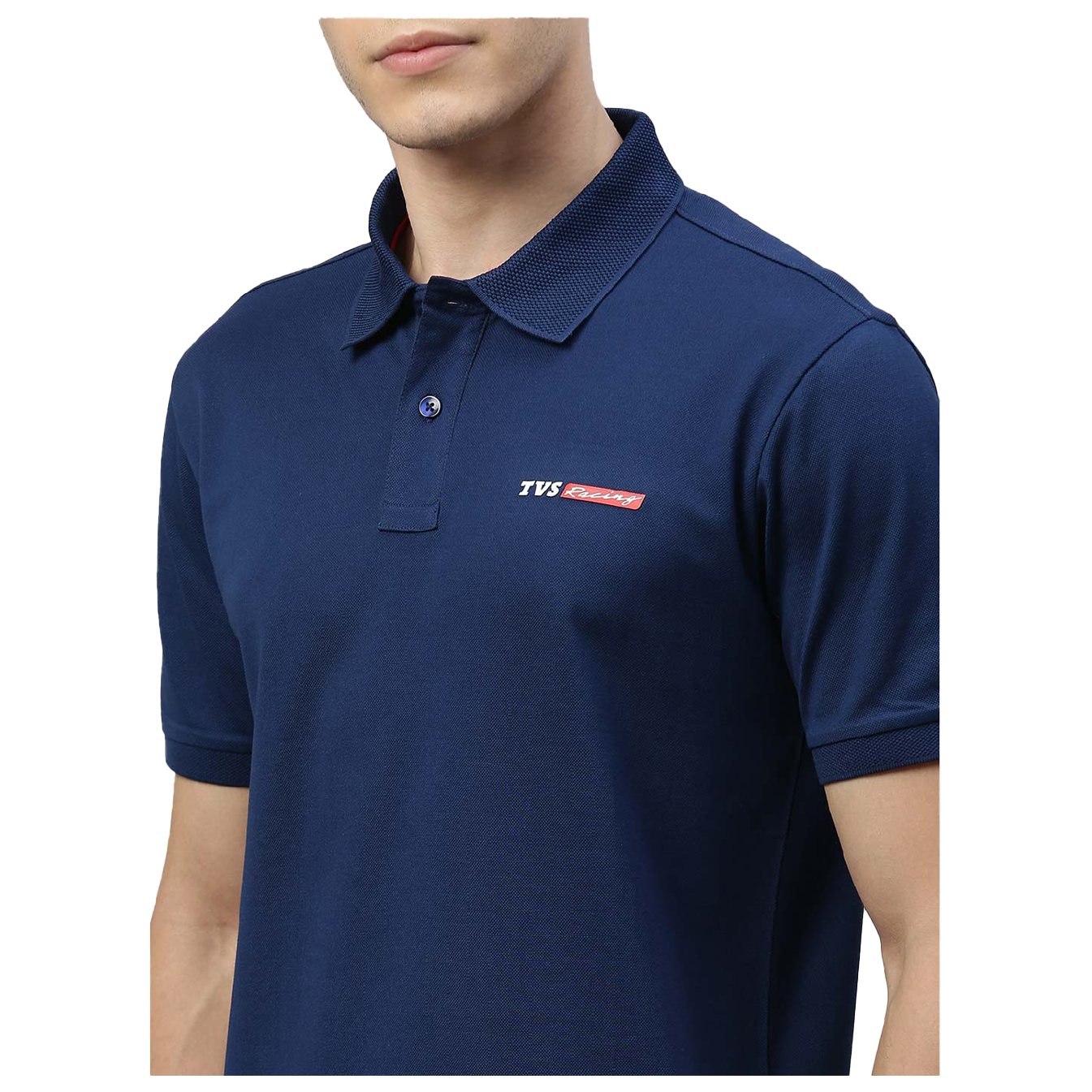 TVS Racing Polo T Shirt Cotton (Ink Blue)