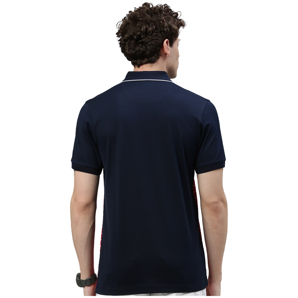 TVS Racing Polo T Shirt Cotton Red Blue (Red Blue)