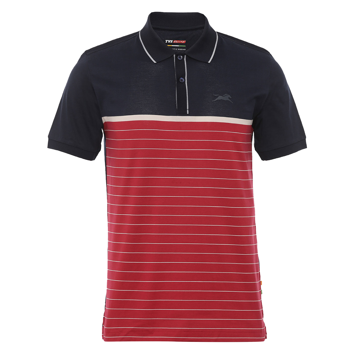 white polo t shirt red horse