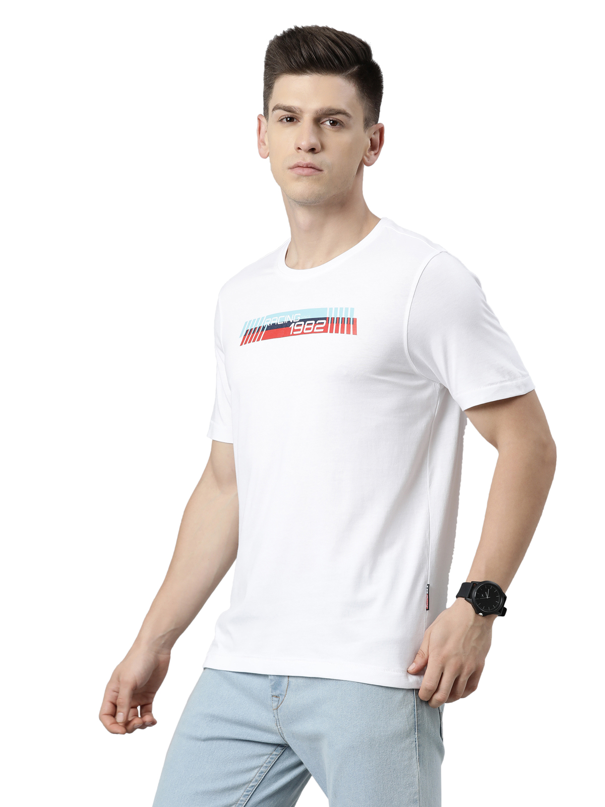 TVS RACING TRIBE ROUND NECK TEE 1982 TYPE 4 WHITE Online at Best Prices ...