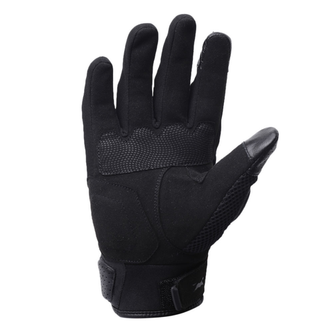 TVS Racing Adventure Riding Gloves for Men – PVC Protected, Touch Screen Compatible, & Visor Wiper Fingertips – Premium Bike Gloves for Riding Comfort (Black)