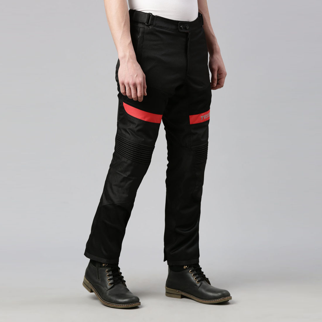 Red Riding Pant TVS Racing Riding Pant for Men: Pant for Men Biker with CE Level-2 Knee ...