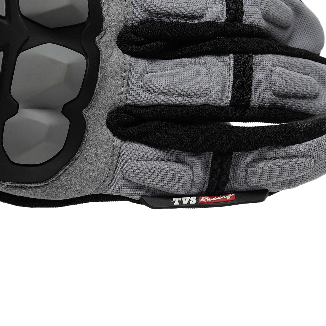  TVS Racing Xplorer Riding Gloves for Men – PVC & Carbon Protected, Touch Screen Compatible, & Visor Wiper Fingertips – Premium Bike Gloves for Riding Comfort (Grey)